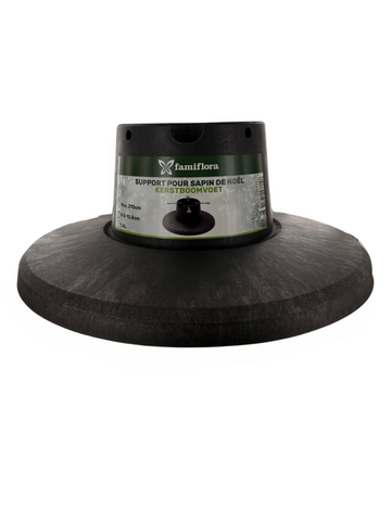kerstboomvoet grijs met schroefklem - afbeelding 2