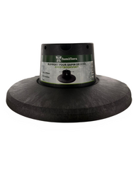 kerstboomvoet grijs met schroefklem - afbeelding 2