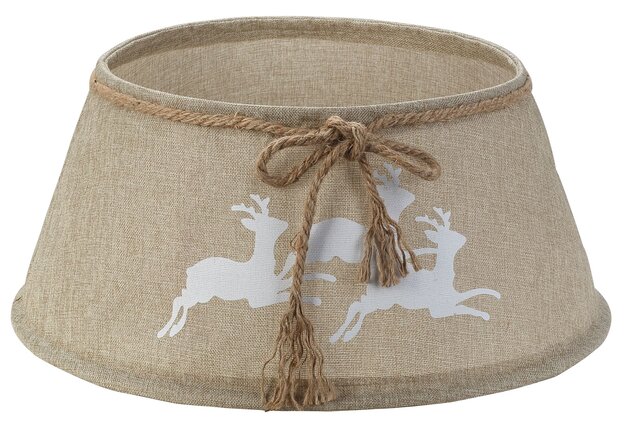 Kerstboomrok jute rendieren