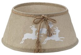 Kerstboomrok jute rendieren