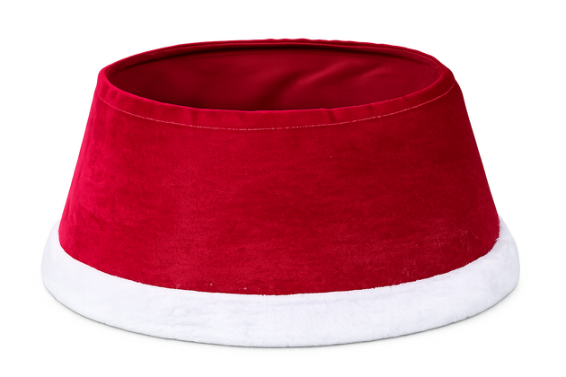 Kerstboomrok Santa rood wit - afbeelding 1