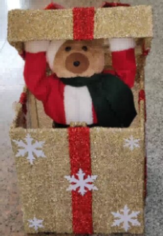 Kerstcadeau beer 35 cm