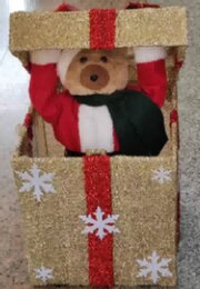 Kerstcadeau beer 35 cm