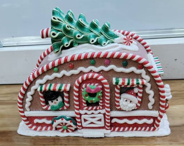 Kerstdecoratie cookies met verlichting - caravan