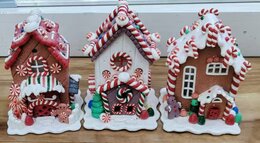 Kerstdecoratie cookies met verlichting - huis