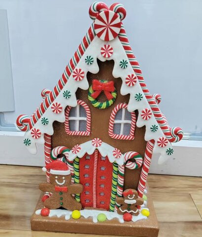 Kerstdecoratie cookies met verlichting - huis