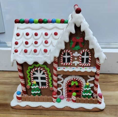 Kerstdecoratie cookies met verlichting - huis