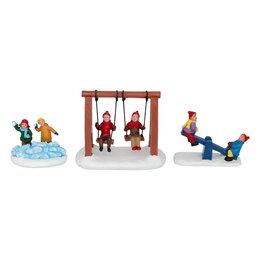 Kerstdorp acc figuur kinderen 3ass