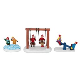 Kerstdorp acc figuur kinderen 3ass
