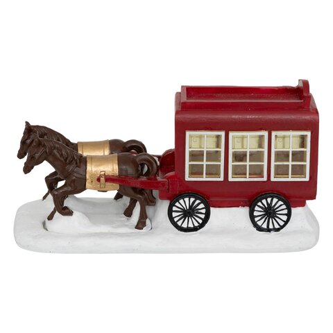 Kerstdorp acc paardenkoets 9x17cm