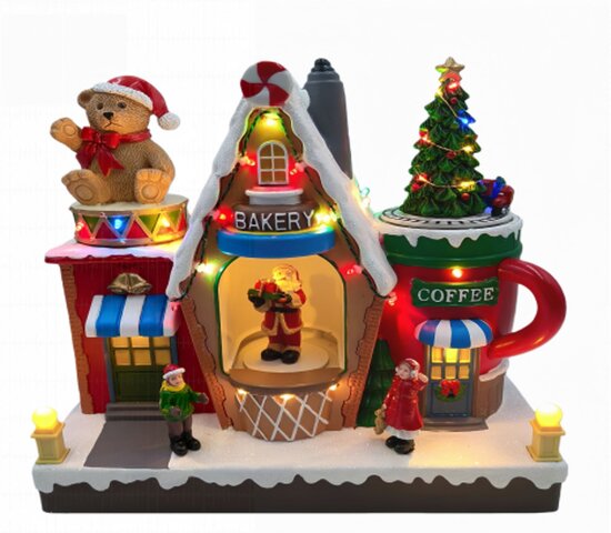 Kerstdorp bakkerij 30x13x30