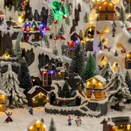 Kerstdorp chalet montagne lm/mv/ms - afbeelding 2