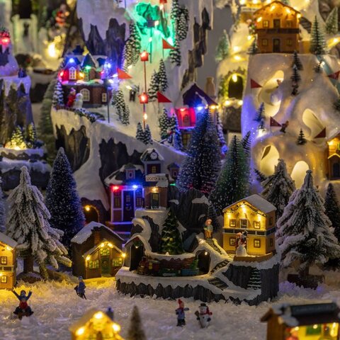 Kerstdorp chalet montagne lm/mv/ms - afbeelding 3
