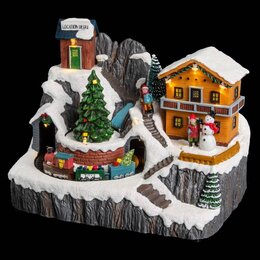Kerstdorp chalet montagne lm/mv/ms - afbeelding 4