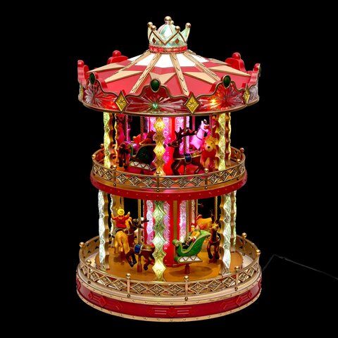 Kerstdorp - Draaimolen 77Led
