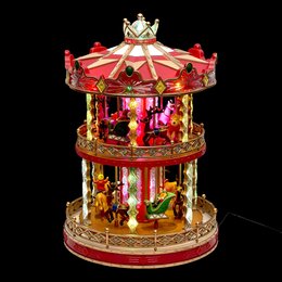 Kerstdorp - Draaimolen 77Led