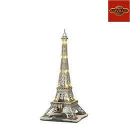 Kerstdorp Eiffel Tower 15x14x32cm