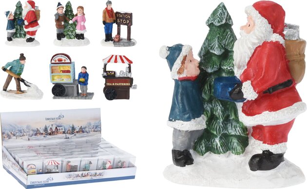 Kerstdorp figuur 6ass