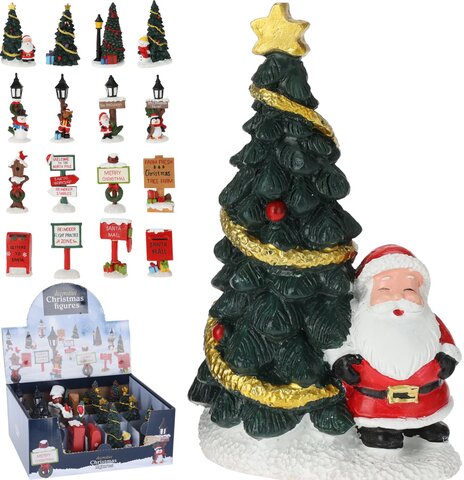 Kerstdorp figuur 8cm 16ass