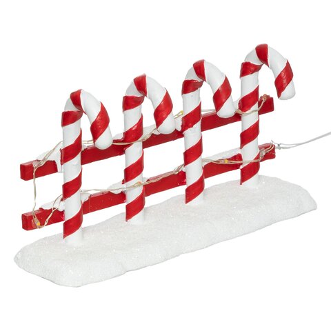 Kerstdorp hek 12L met snoep - afbeelding 3