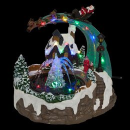 Kerstdorp kerstman 25x19x21cm