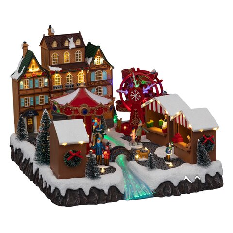Kerstdorp Kerstmarket 56L - afbeelding 1