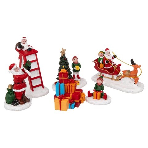 Kerstdorp Lapland 6stuks