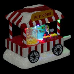 Kerstdorp popcornstand 5Led