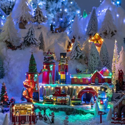 Kerstdorp santa workshop - afbeelding 3