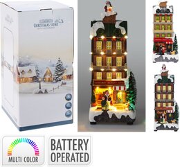 Kerstdorp Speelgoed winkel H28cm Led 2ass