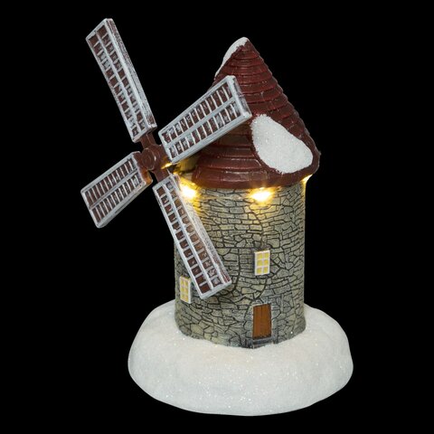Kerstdorp windmolen H15cm 4L - afbeelding 1