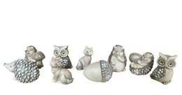 Kerstfiguur 10x13cm grijs 9ass