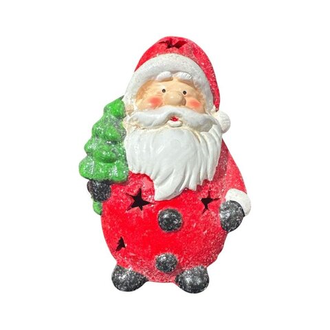 Kerstfiguur 8x6x16cm Led 2ass