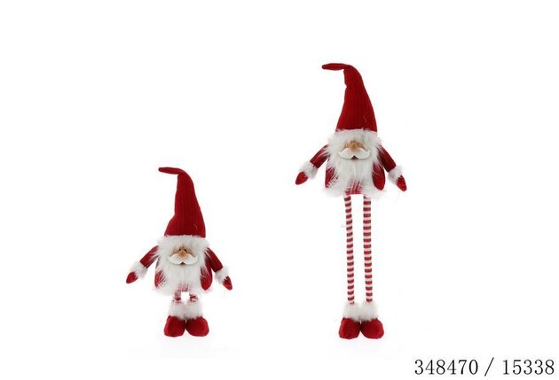Kerstfiguur Kerstman 23x13x86cm - rood
