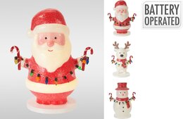 Kerstfiguur Led 3ass