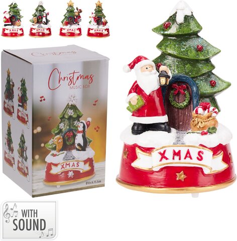 Kerstfiguur met muziek 4ass