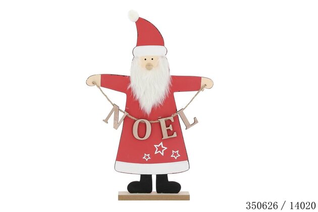 Kerstman 29x5x42cm Noël hout