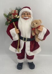 Kerstman chic rood 60cm