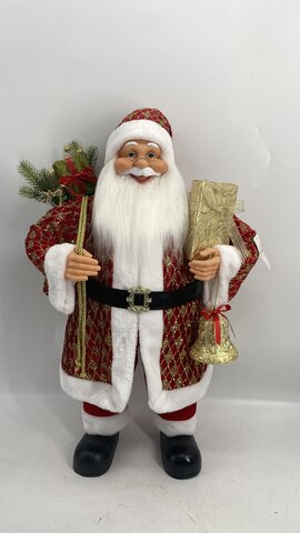 Kerstman chic rood 80cm