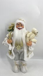 Kerstman chic wit 60cm
