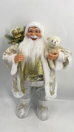 Kerstman chic wit 80cm