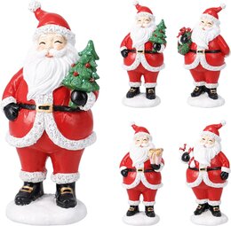 Kerstman H15cm 4ass