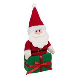 Kerstman H35cm met cadeau