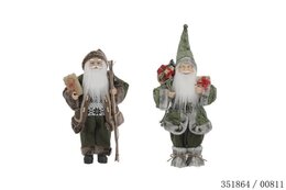 Kerstman H45cm staand 2ass