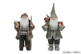 Kerstman H60cm staand 2ass