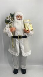 Kerstman promo zilver 110cm