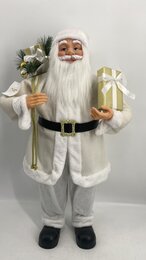 Kerstman promo zilver 90cm