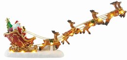 Kerstman slee 21LED 62x38x42