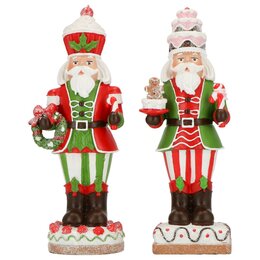 Kerstman staand - 23cm - rood