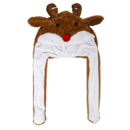 Kerstmuts rendier bewegend